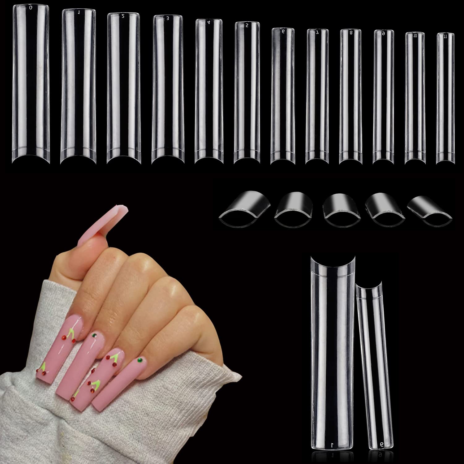 Nail Art Xxl - 100 adet/kutu XXL Ekstra Düz Nail
