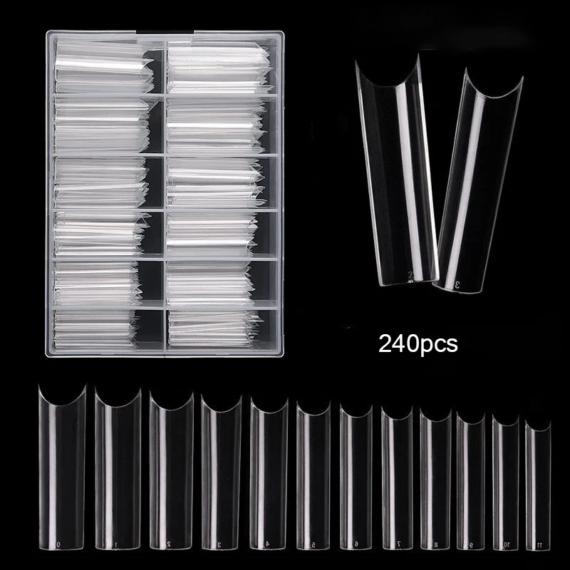 Nail Art Xxl - 240 adet/kutu XXL Ekstra Düz Nail