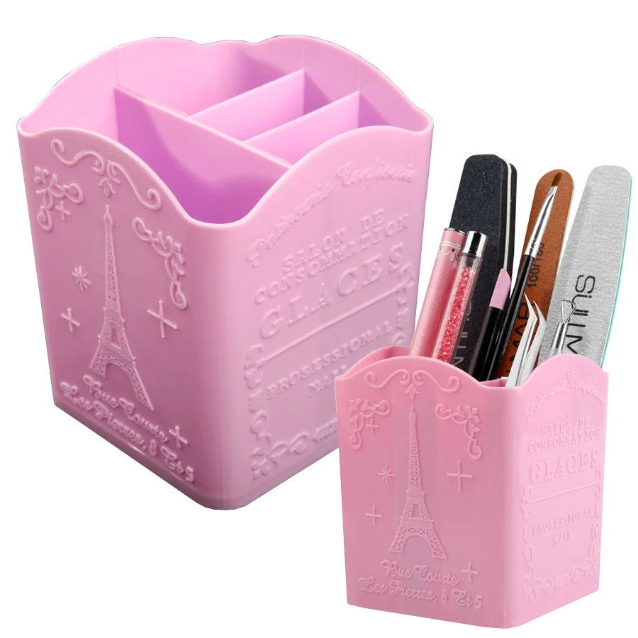 Nail Art Vector - 4 Bölmeli Tırnak Sanatı Fırça Tutucu,