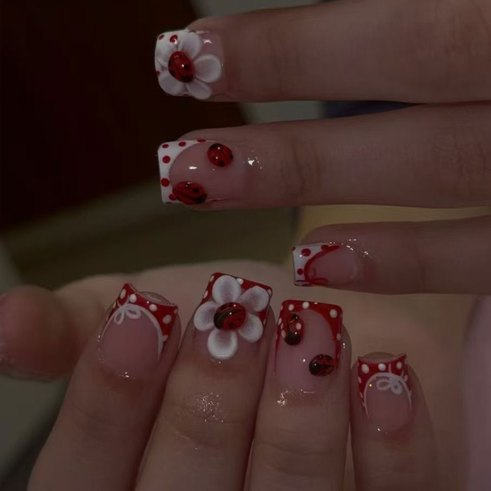 Nail Art Quotes - Set Başına 24 Adet. Dikdörtgen 3D