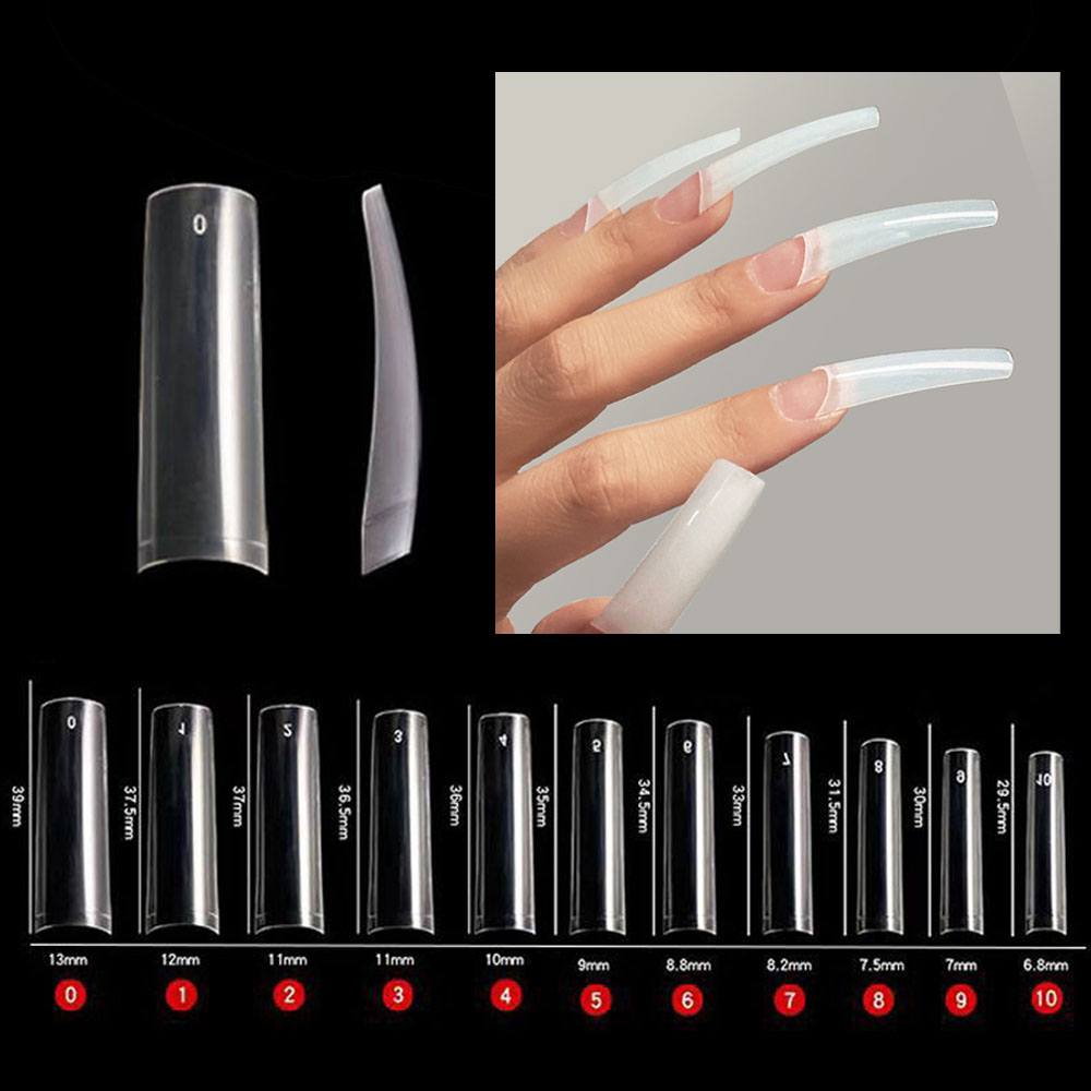 Nail Art Xxl - XXL yumuşak jel fransız yarım kapak