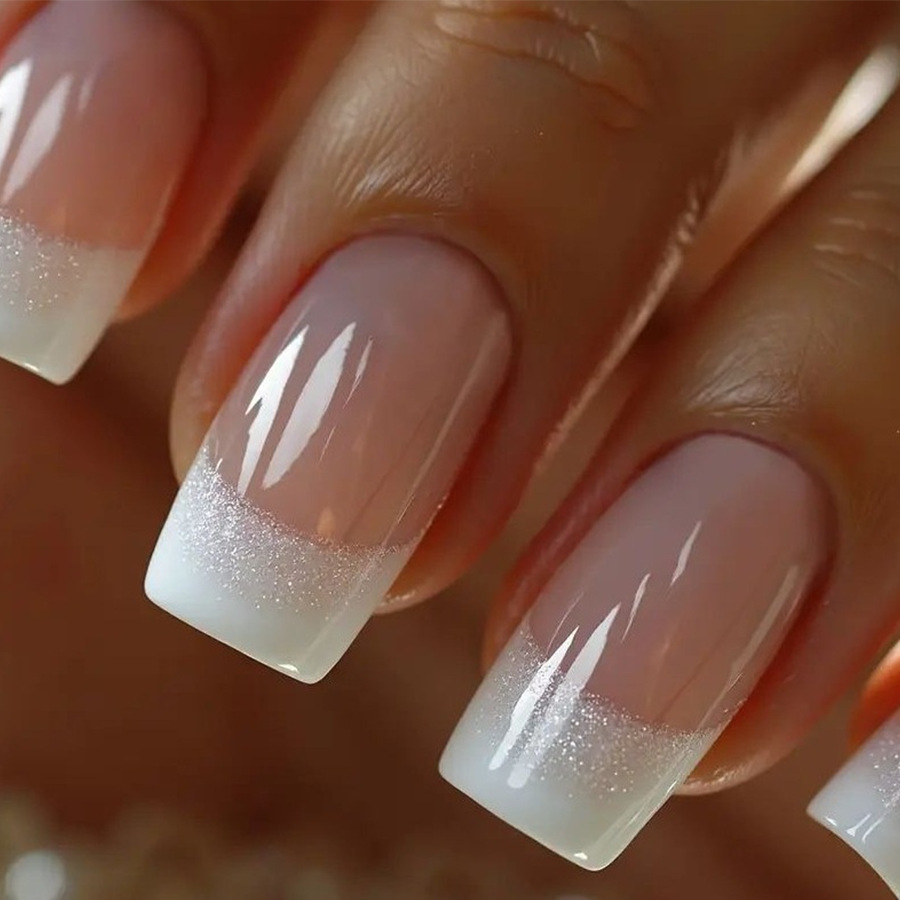 Nail Art Glitter - 24 adet/set Orta Boy Kare takma