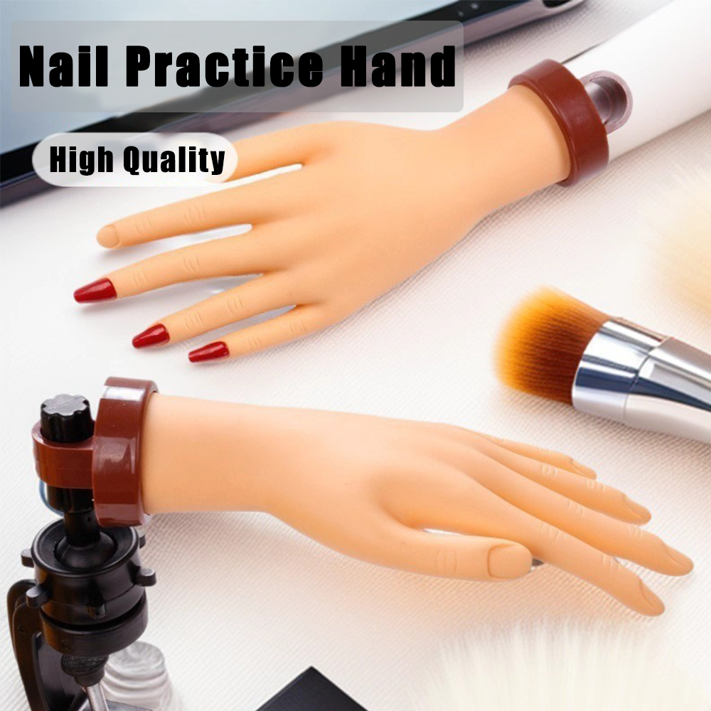 Nail Art Fake Nails - Esnek Silikon Tırnak Pratik Eli, Tırnak