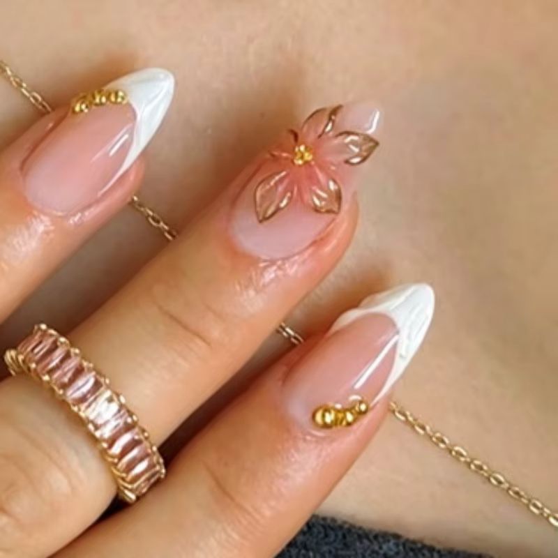 Nail Art Red Wine Cat Eye - 24 Adet Badem Şeklinde Takma Tırnak