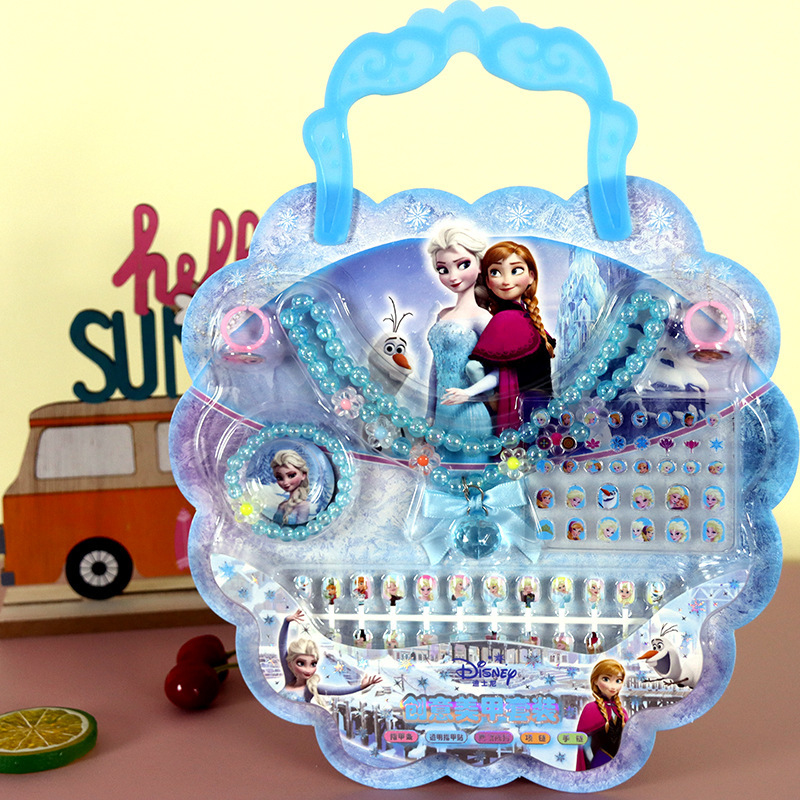 Nail Art Quotes - Frozen tırnak çıkartması kolye giydirme seti,