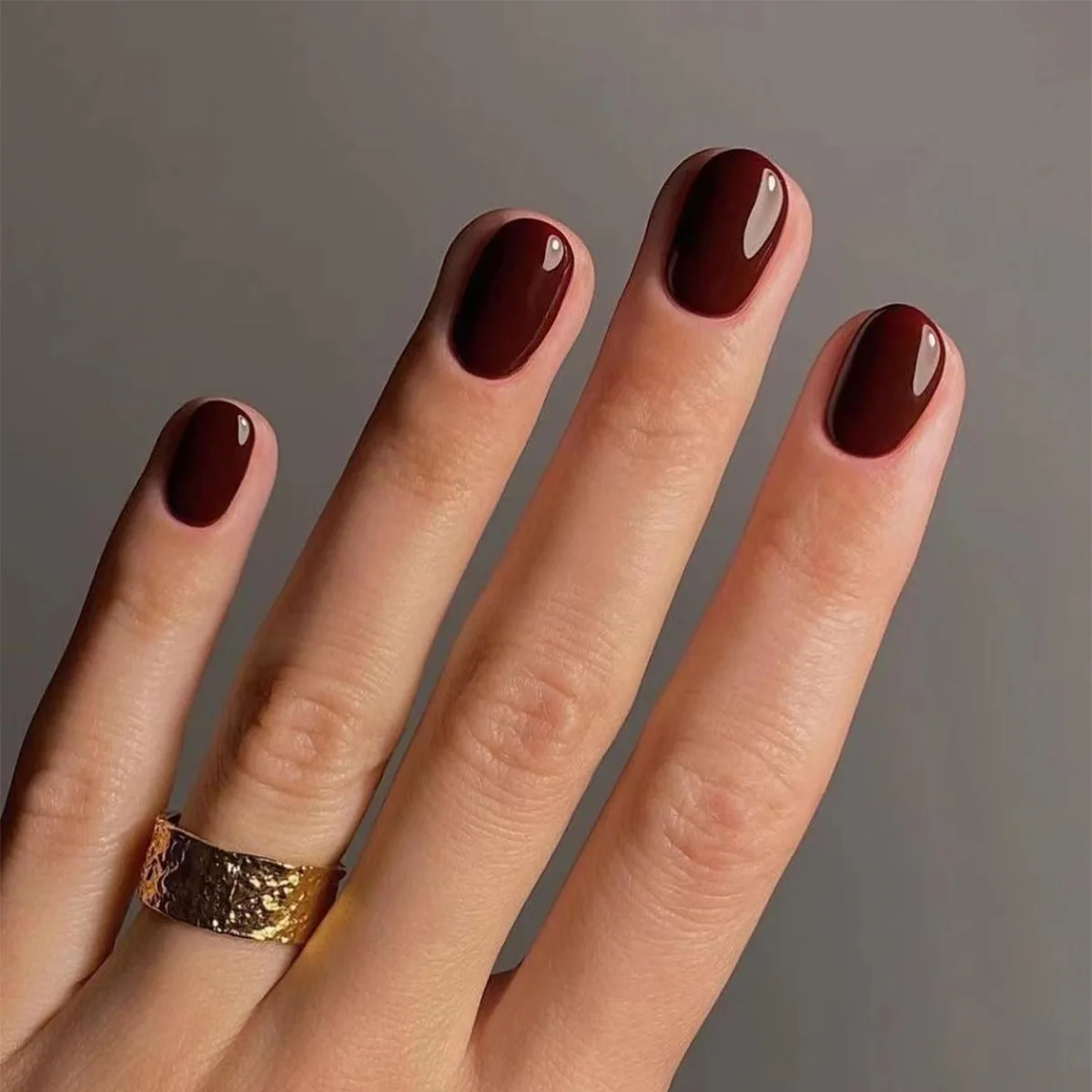 Nail Art Fake Nails - 24 adet düz renk tırnaklar üzerinde