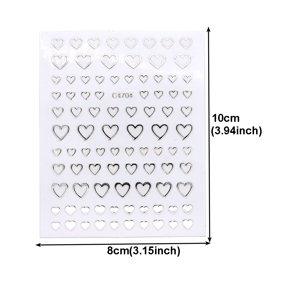 12 yaprak yıldız/kalp/ay tırna - Nail Art Valentine incelemesi ve fiyatı