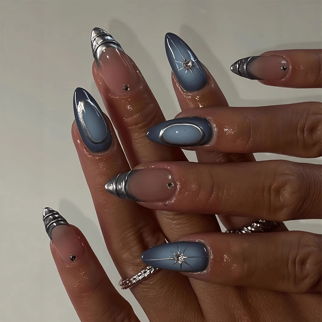 24 Adet Kısa Badem Çivi Seti T - Nail Art Glitter incelemesi ve fiyatı