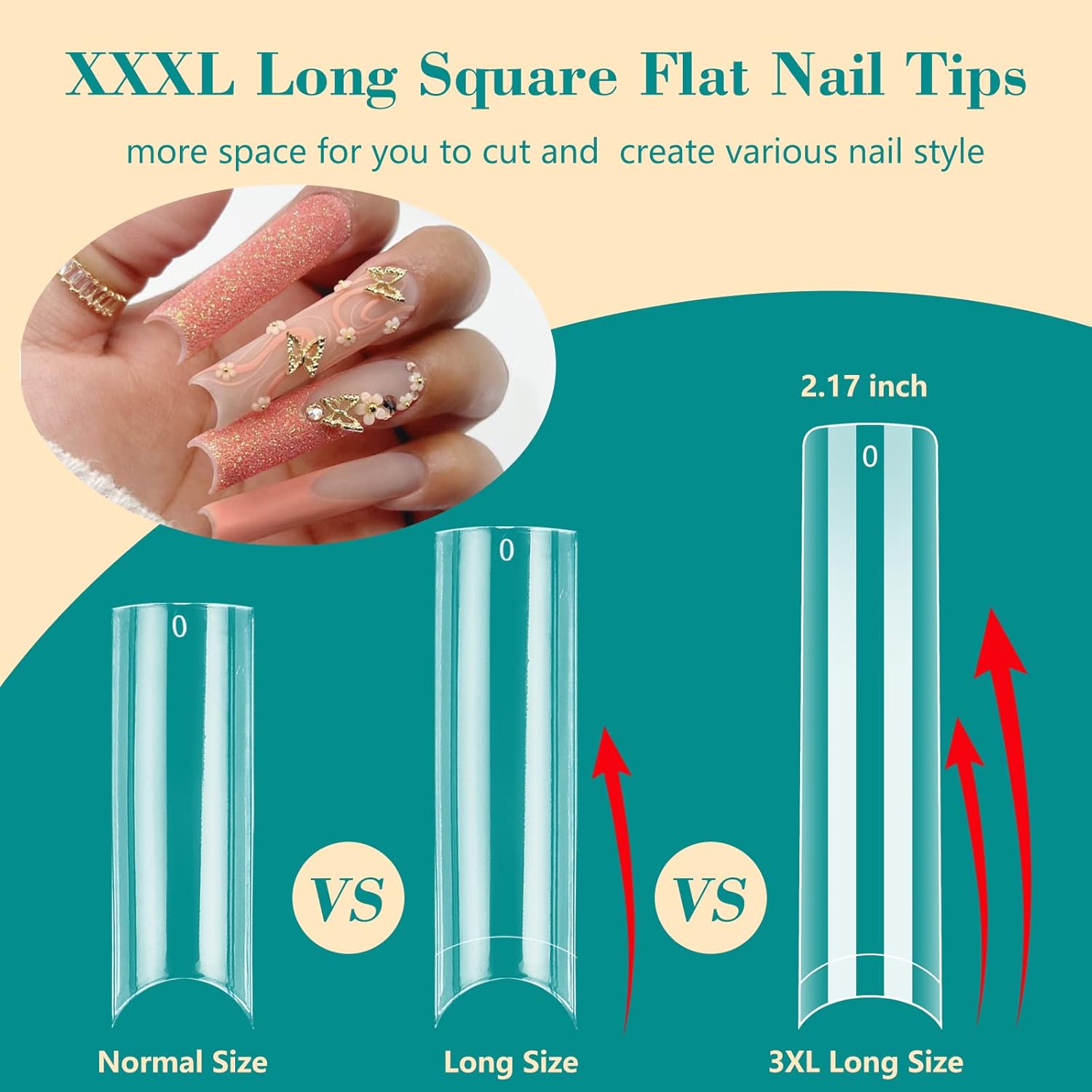 100 adet/kutu XXL Ekstra Düz N - Nail Art Xxl incelemesi ve fiyatı
