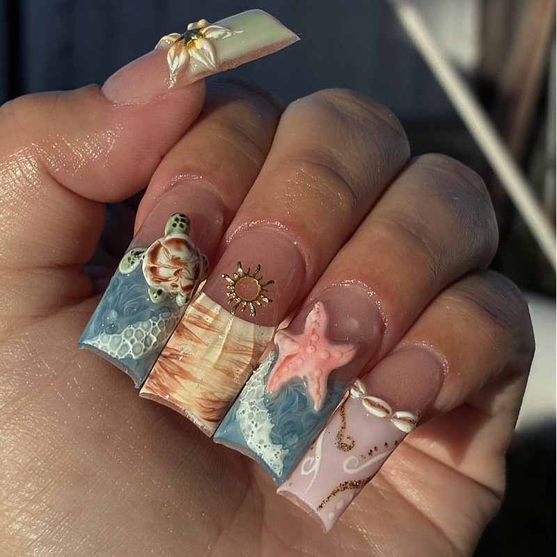 24 adet tatlı orta kare yanlış - Nail Art Fake Nails incelemesi ve fiyatı