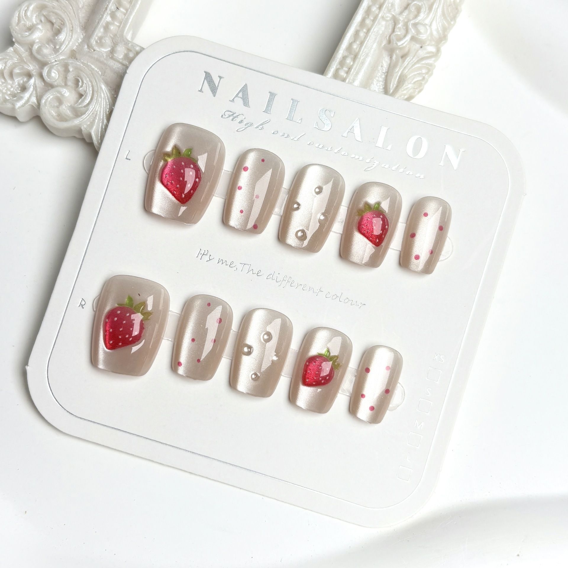 10 adet Kısa Kare Kedi Gözü El - Nail Art Fake Nails incelemesi ve fiyatı