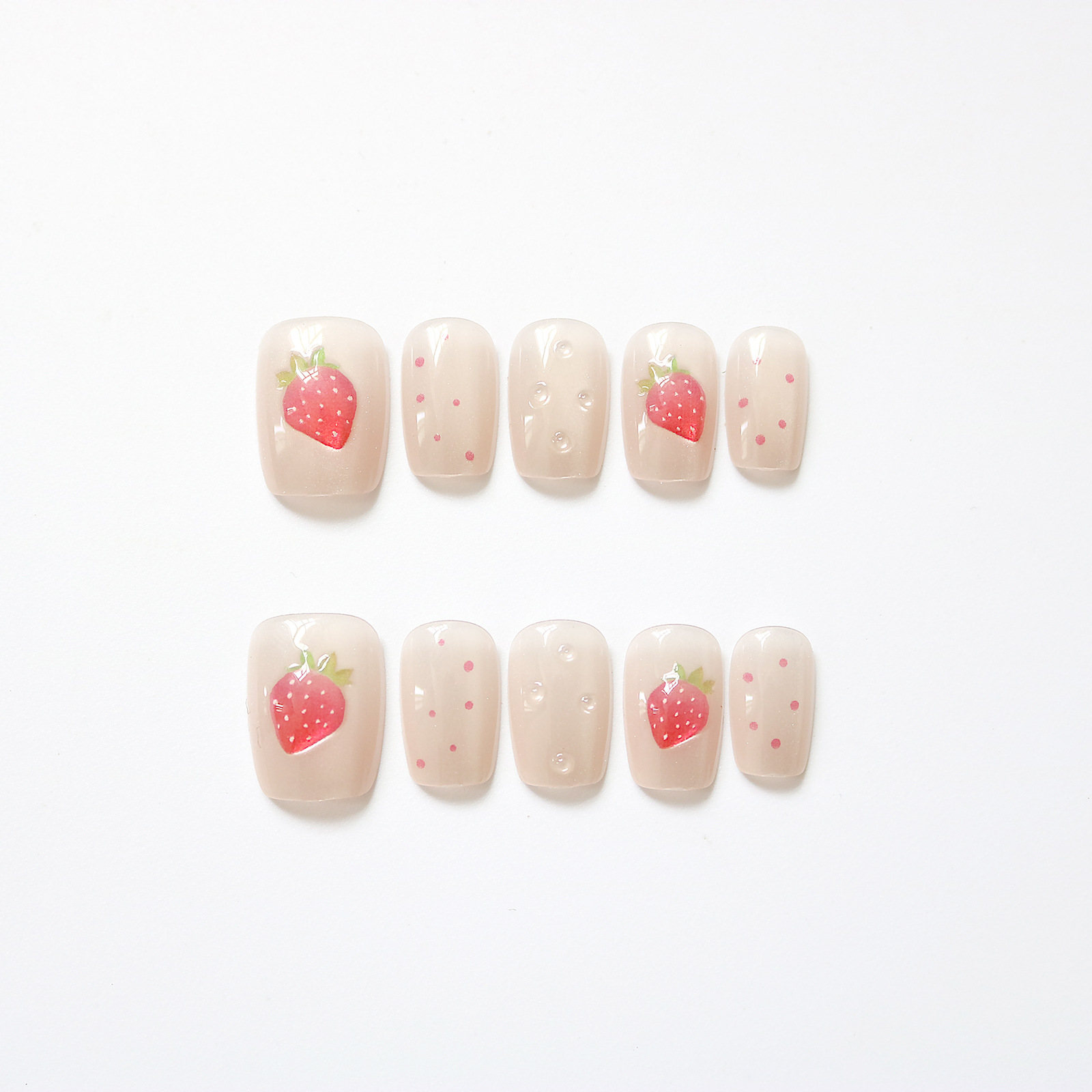10 adet Kısa Kare Kedi Gözü El - Nail Art Fake Nails incelemesi ve fiyatı