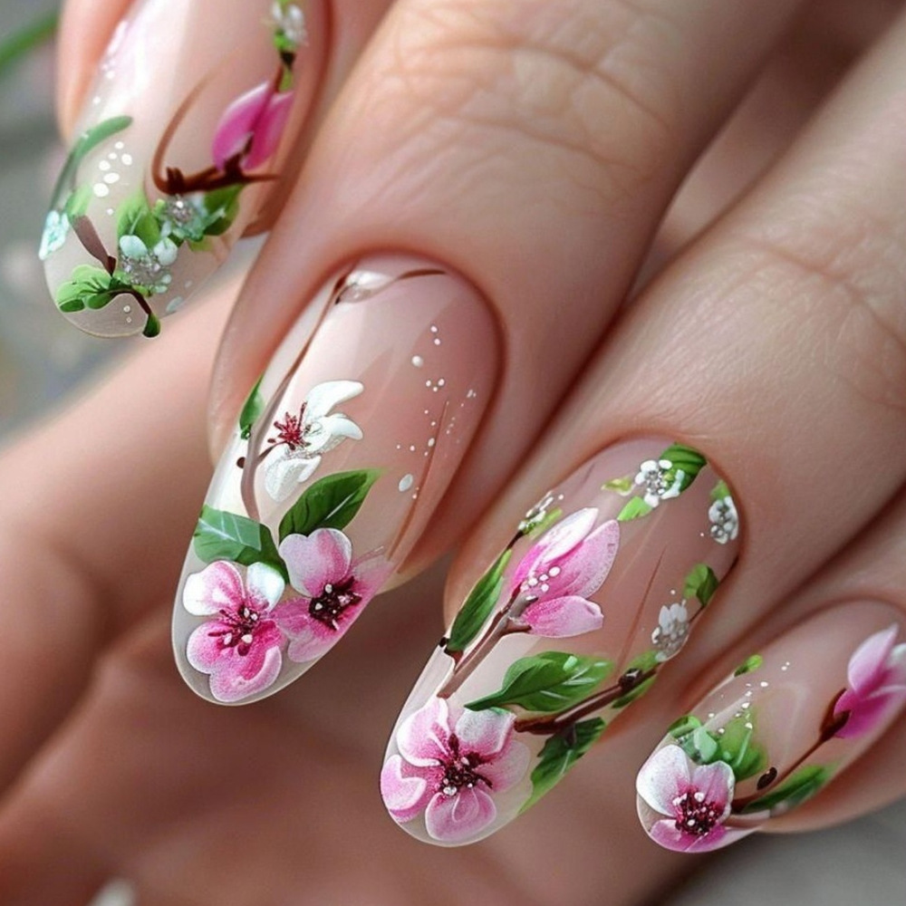 Kısa Badem Çivi üzerinde Basın - Nail Art Fake Nails incelemesi ve fiyatı