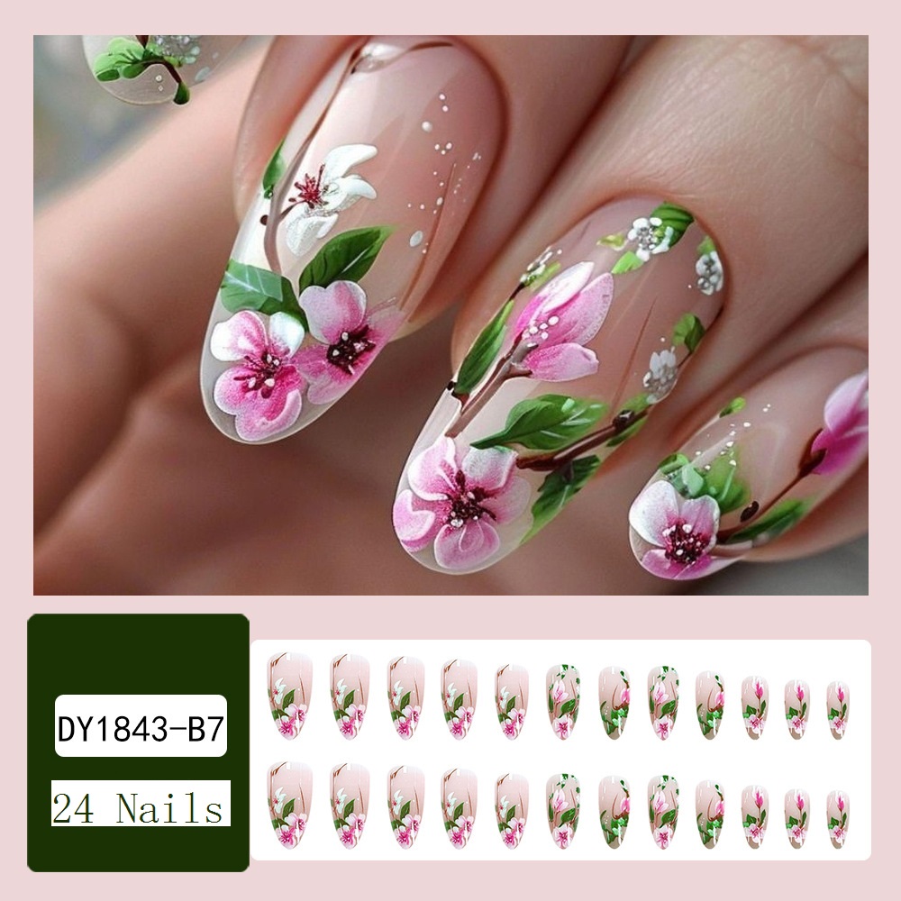 Kısa Badem Çivi üzerinde Basın - Nail Art Fake Nails incelemesi ve fiyatı