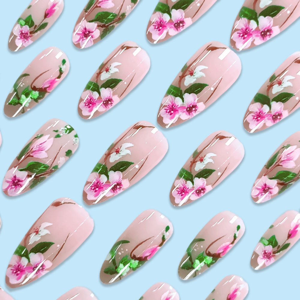 Kısa Badem Çivi üzerinde Basın - Nail Art Fake Nails incelemesi ve fiyatı