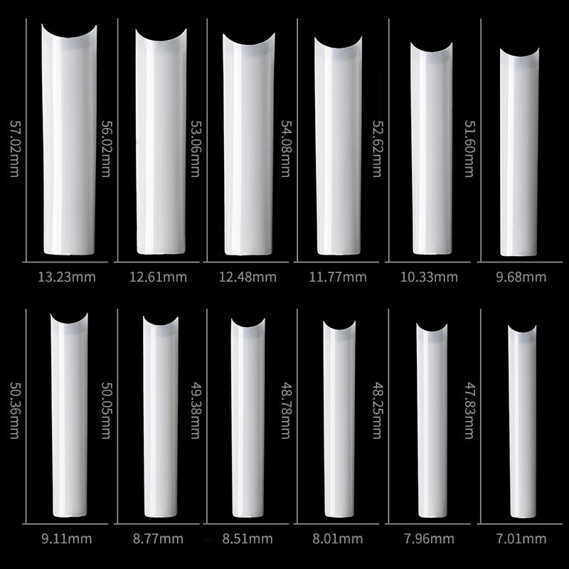 500 adet uzun kare hiçbir C eğ - Nail Art Xxl incelemesi ve fiyatı