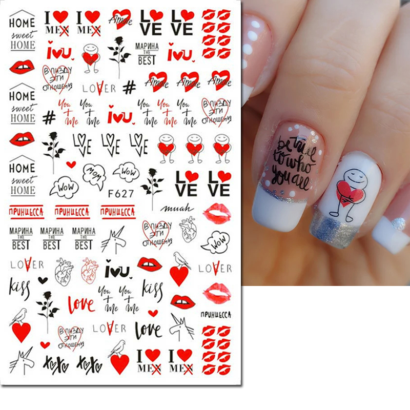 3D Tırnak Sanatı Çıkartmaları  - Nail Art Valentine incelemesi ve fiyatı