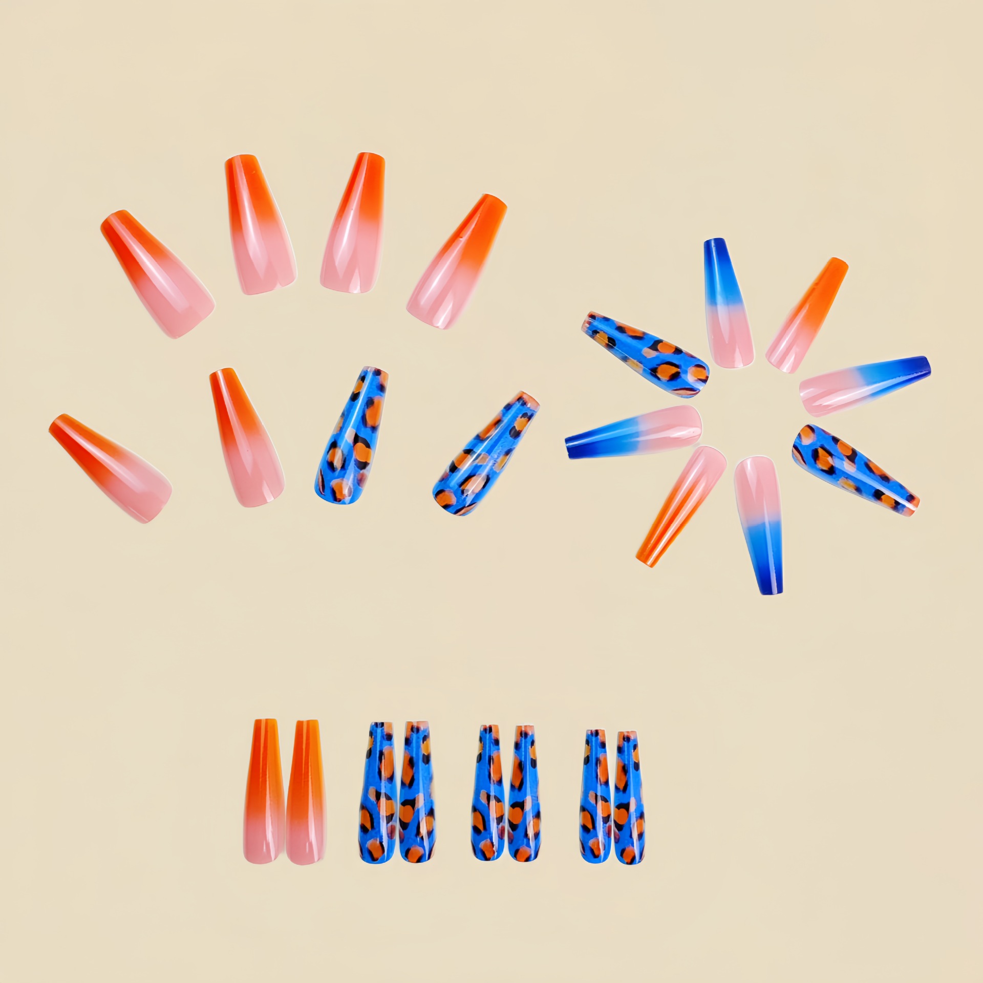 Kadınlar için degrade turuncu  - Nail Art Orange incelemesi ve fiyatı