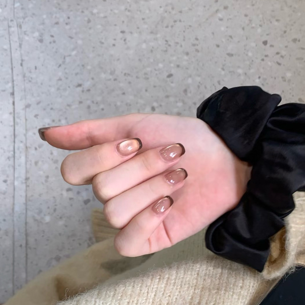 10 adet Kısa Fransız Takma Tır - Nail Art Red Wine Cat Eye incelemesi ve fiyatı