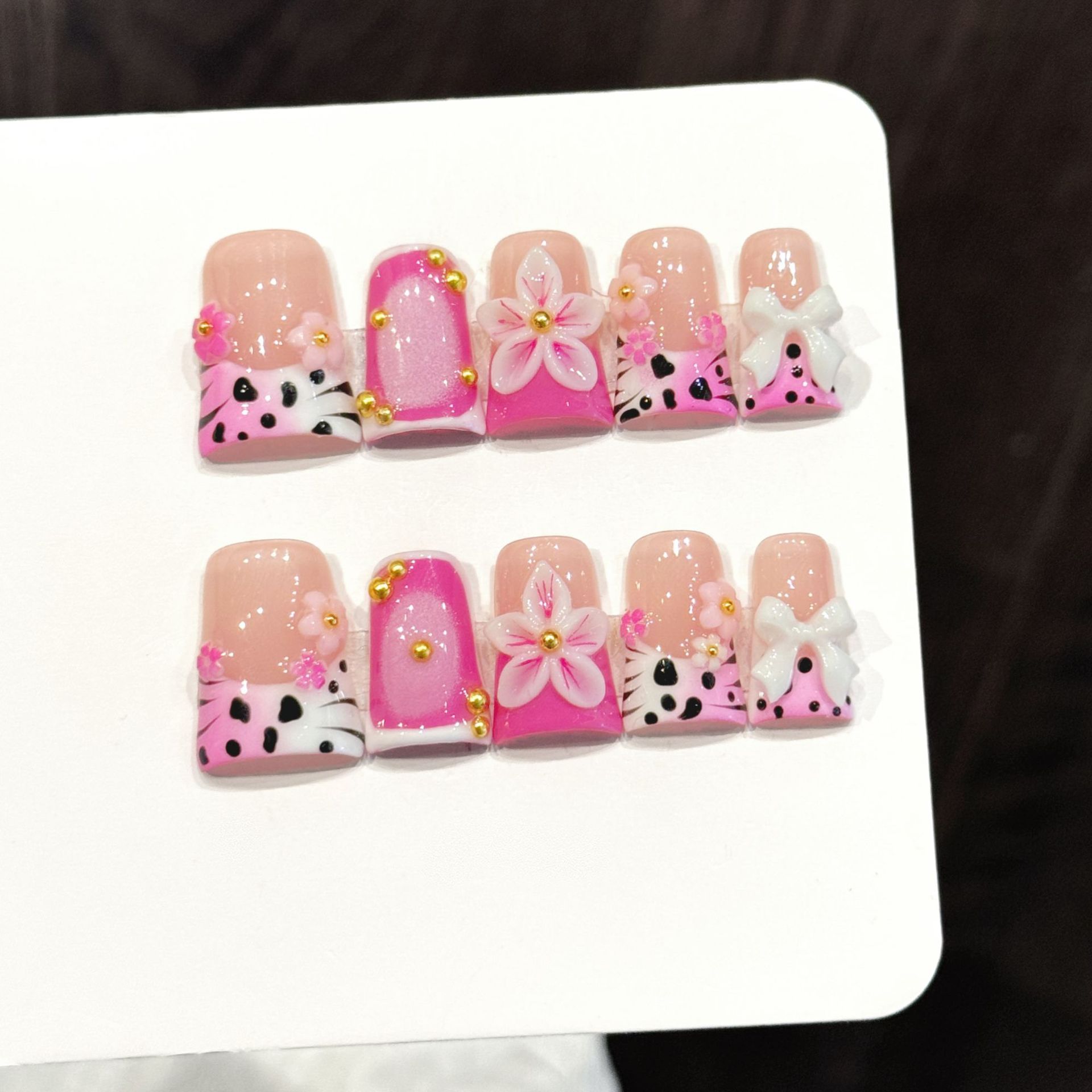 10 Adet Okyanus Stili Takma Tı - Nail Art Fake Nails incelemesi ve fiyatı