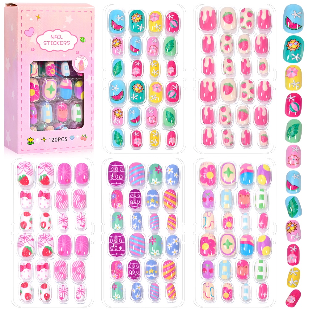 120 Parça 5-Set Şeker Çocuklar - Nail Art Fake Nails incelemesi ve fiyatı