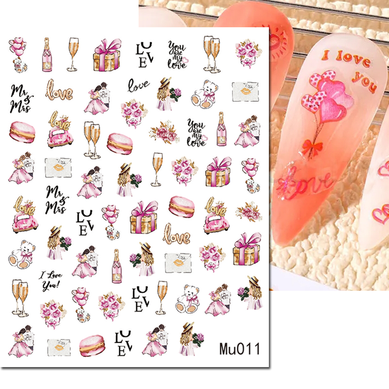 3d Nail Art Kaydırıcılar Çıkar - Nail Art Valentine incelemesi ve fiyatı