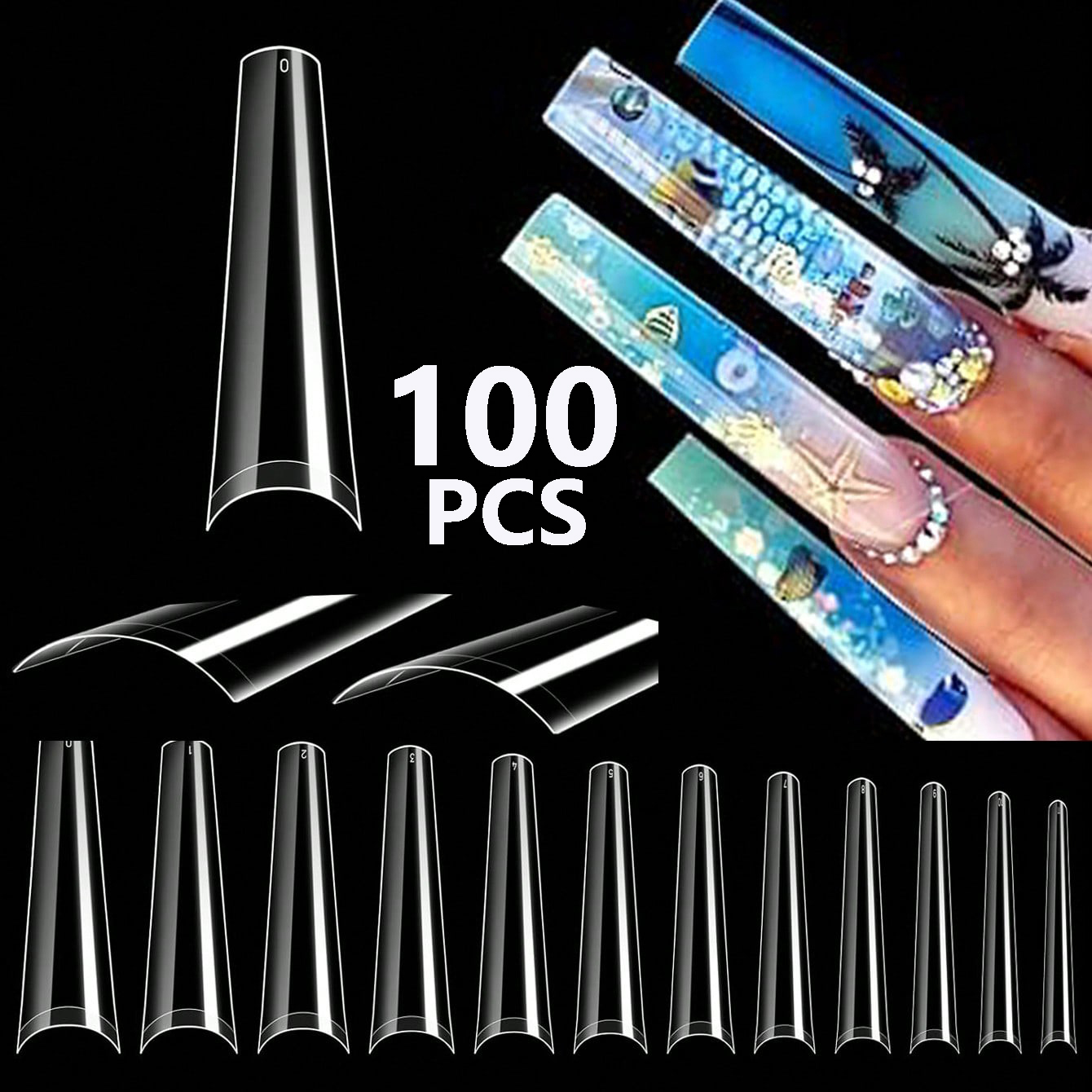 100 Adet XXL Şeffaf Fransız Ta - Nail Art Xxl incelemesi ve fiyatı