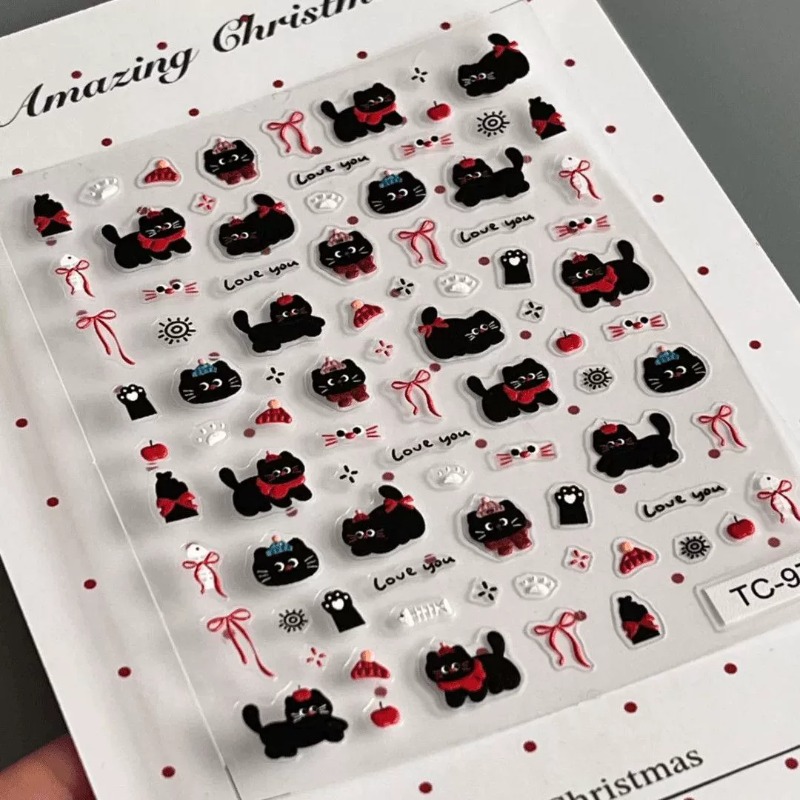 Sevimli Karikatür Fiyonklu Siy - Nail Art Motif incelemesi ve fiyatı