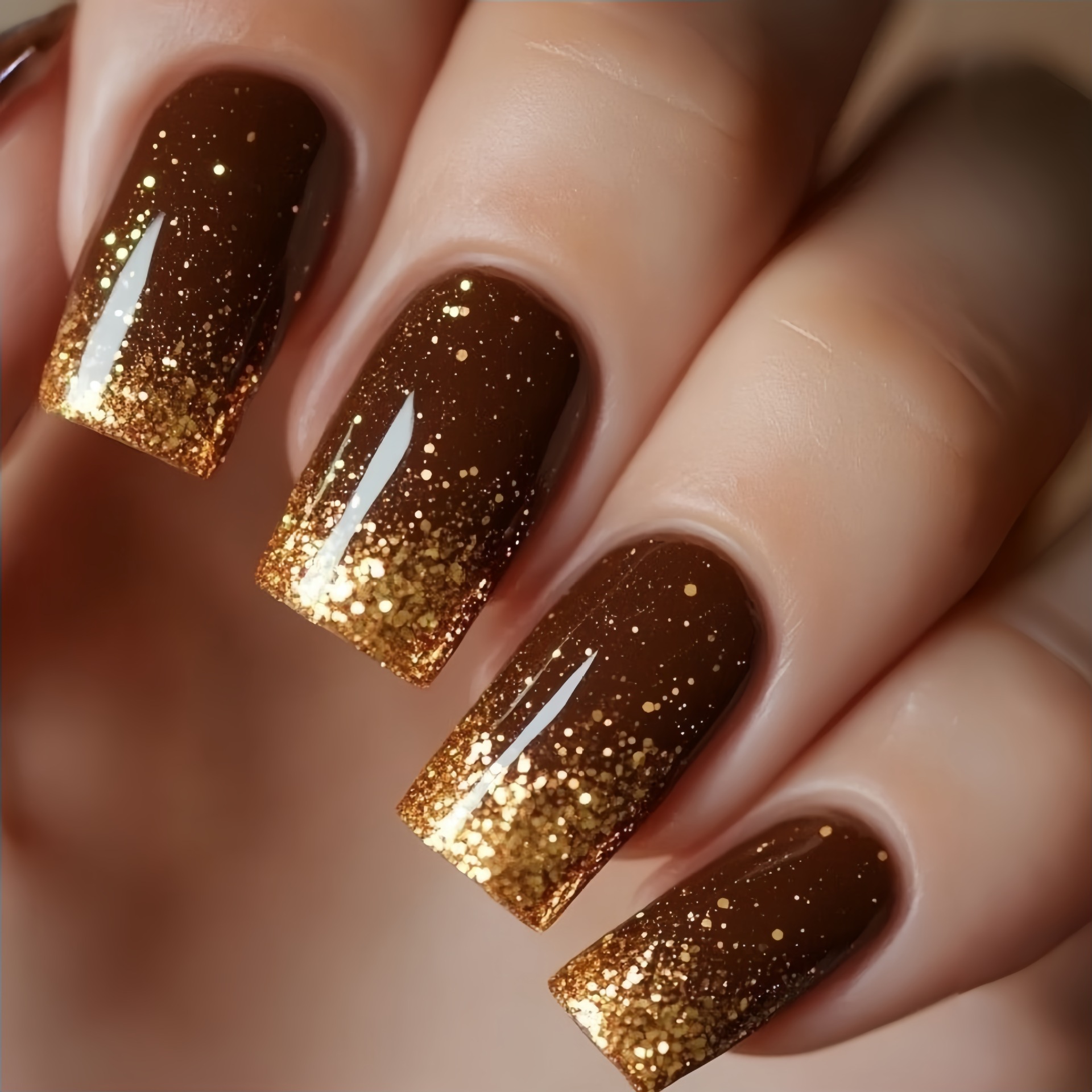 Kısa orta boy takma tırnaklar  - Nail Art Glitter incelemesi ve fiyatı