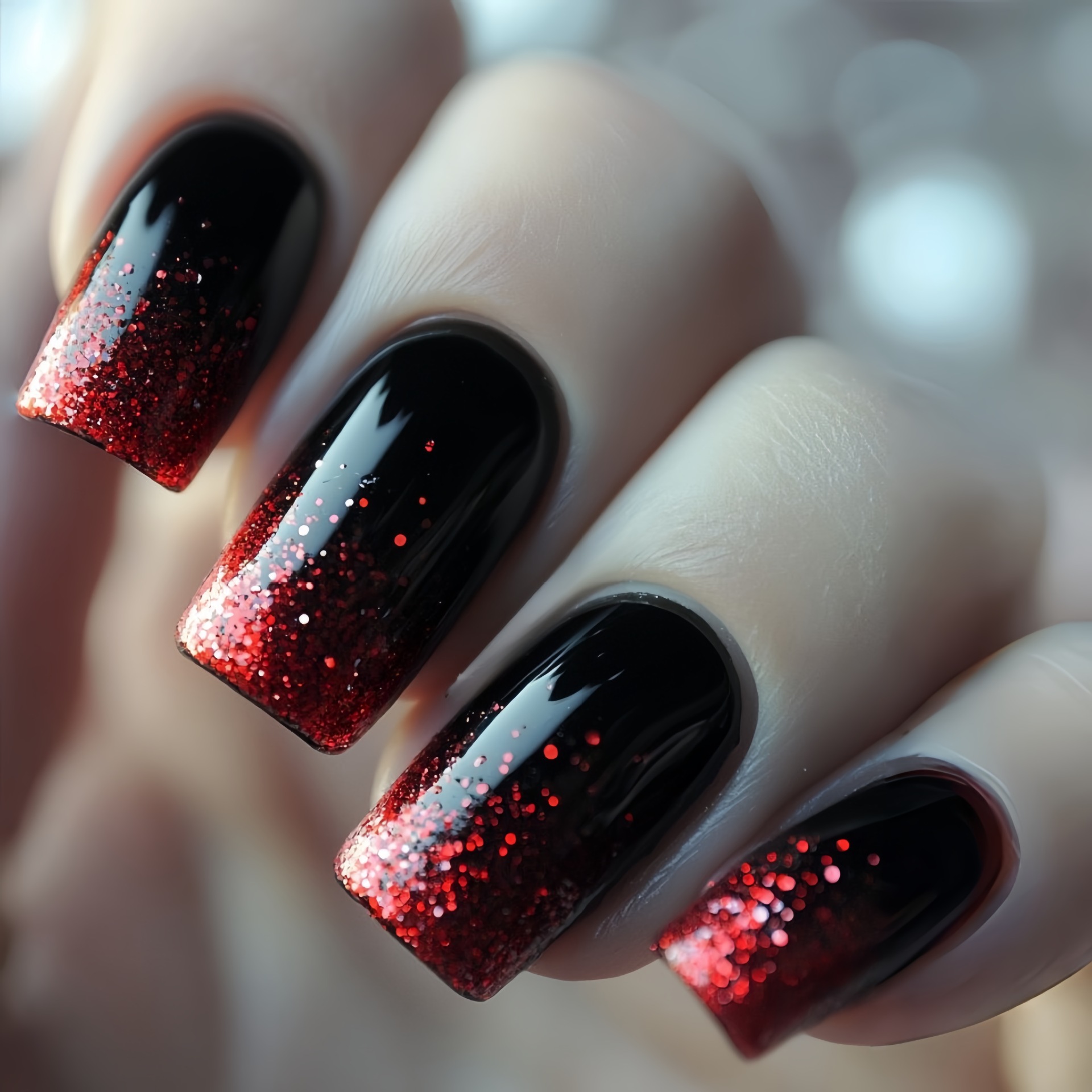Kısa orta boy takma tırnaklar  - Nail Art Glitter incelemesi ve fiyatı