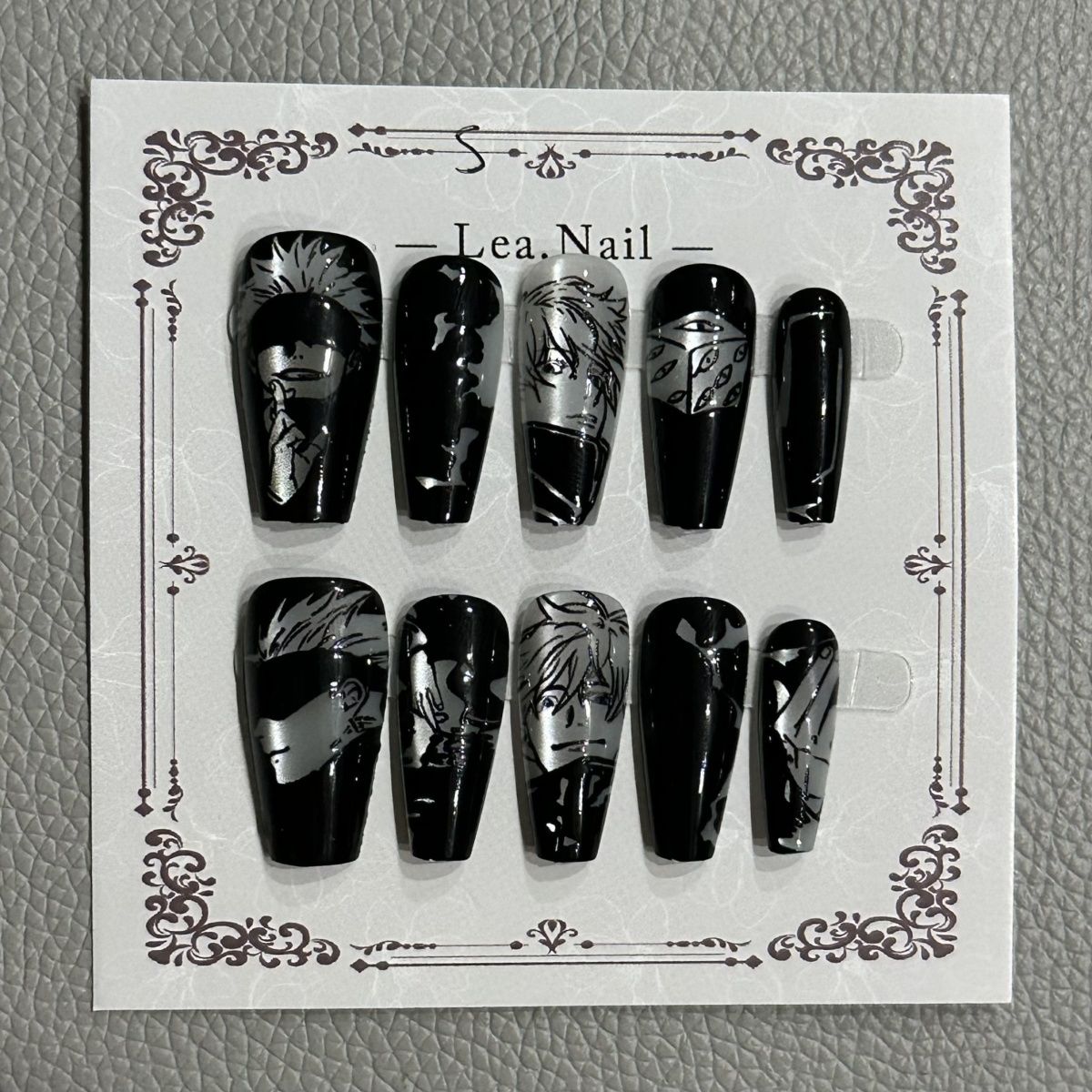 Gojo Satoru Manikür Kedi Gözü  - Nail Art Motif incelemesi ve fiyatı