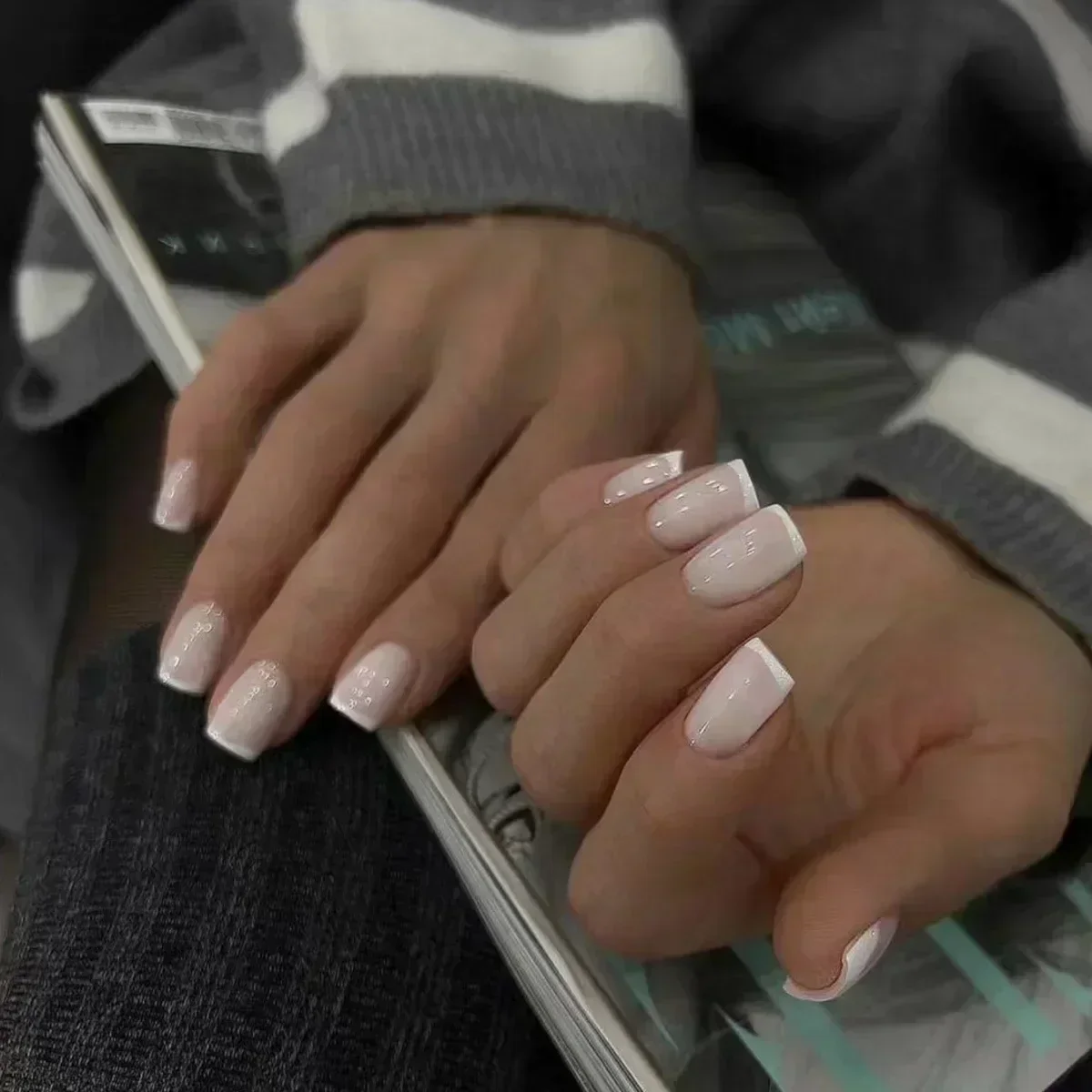 24 Adet Basit Bale Simli Çıkar - Nail Art Fake Nails incelemesi ve fiyatı
