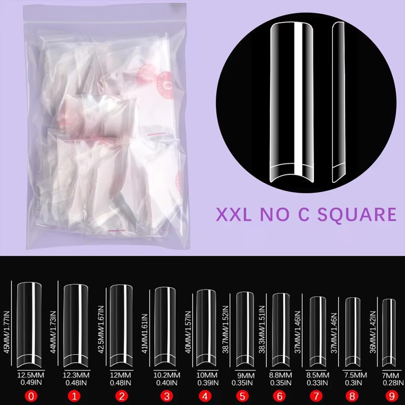 500 XXL C-Kavisiz Tırnak Uçlar - Nail Art Xxl incelemesi ve fiyatı