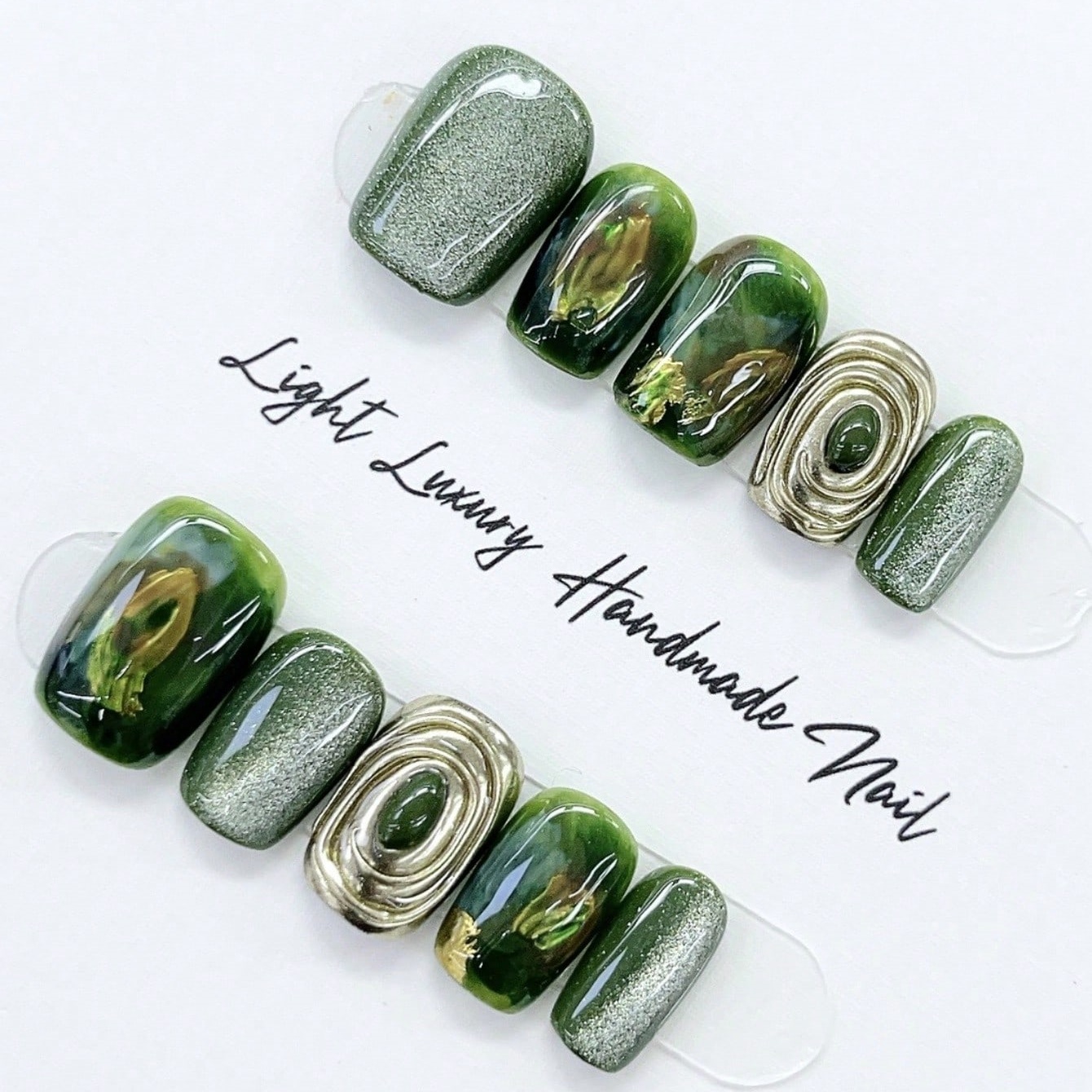 10 adet Saf El Preslenmiş Kısa - Nail Art Glitter incelemesi ve fiyatı