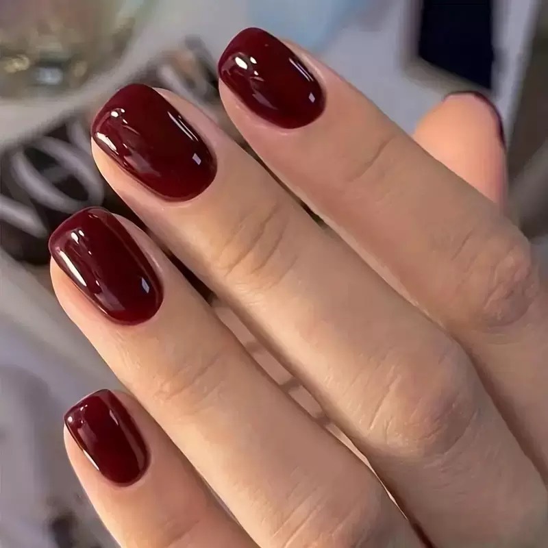 24 adet düz renk tırnaklar üze - Nail Art Fake Nails incelemesi ve fiyatı