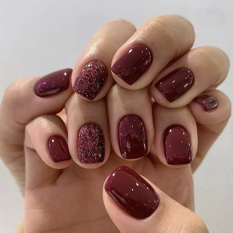 24 adet düz renk tırnaklar üze - Nail Art Fake Nails incelemesi ve fiyatı