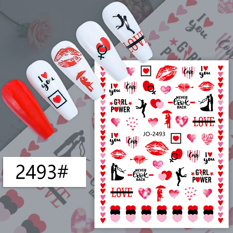 3D Tırnak Sanatı Çıkartmaları  - Nail Art Valentine incelemesi ve fiyatı