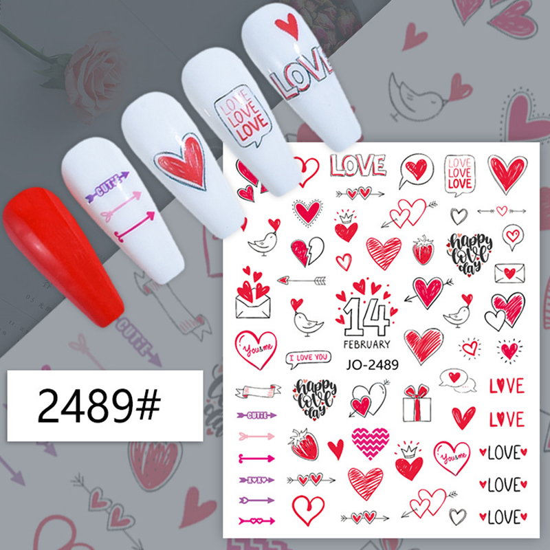 3D Tırnak Sanatı Çıkartmaları  - Nail Art Valentine incelemesi ve fiyatı