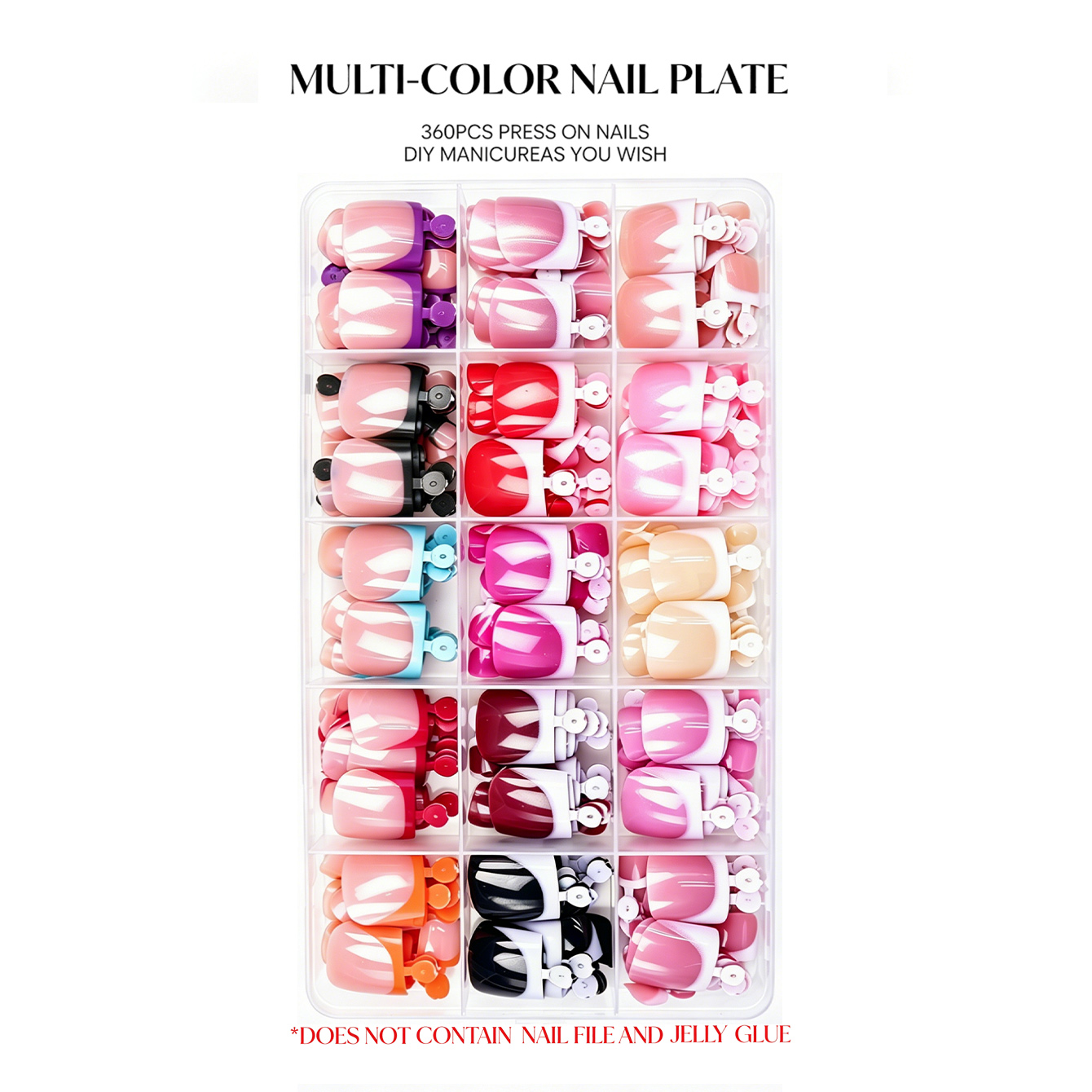 360 Adet Kısa Kare Takma Ayak  - Nail Art Fake Nails incelemesi ve fiyatı