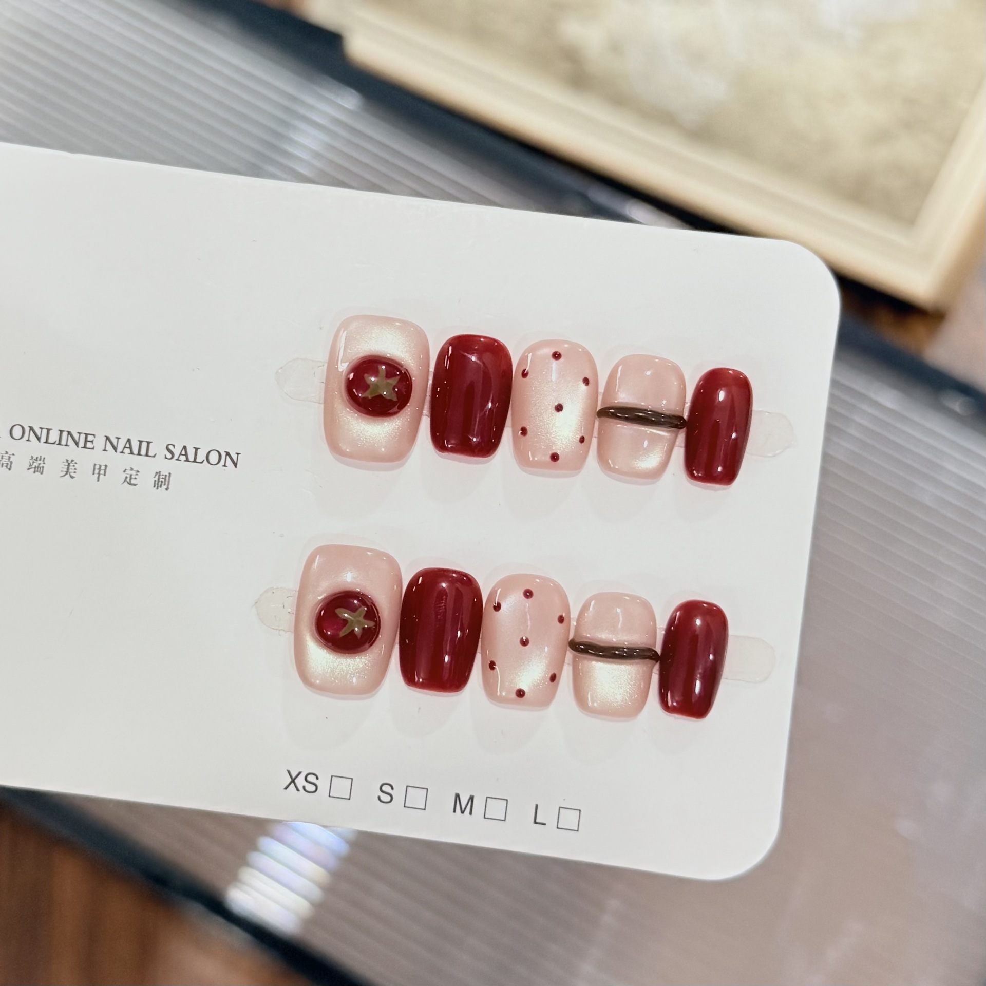 10 adet Ten Rengi İnci Kedi Gö - Nail Art Red Wine Cat Eye incelemesi ve fiyatı